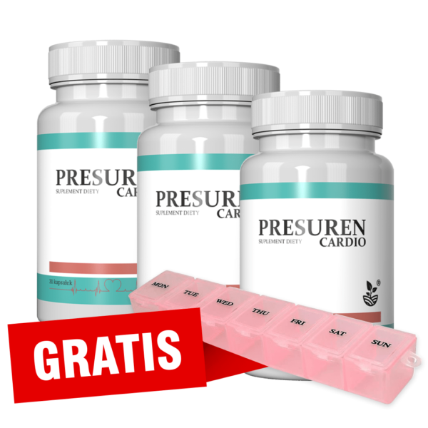 Presuren Cardio - Wspomaga prawidłowe ciśnienie 3 opakowania